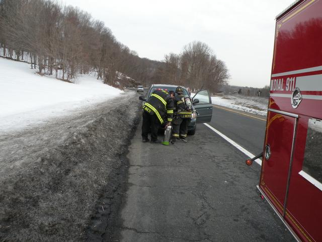 Car fire I-684 